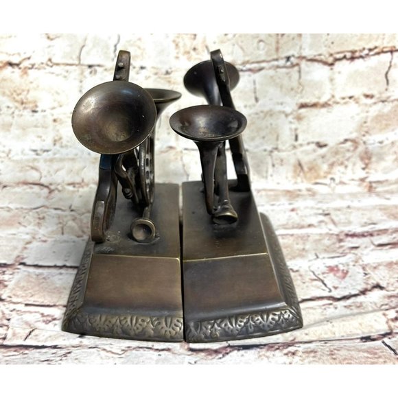 Vintage Castilian Imports Musical Instruments Bookends - Picture 4 of 11